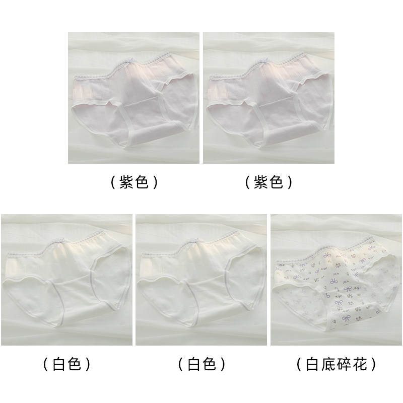 White 2+Purple 2+White Background With Broken Flowers